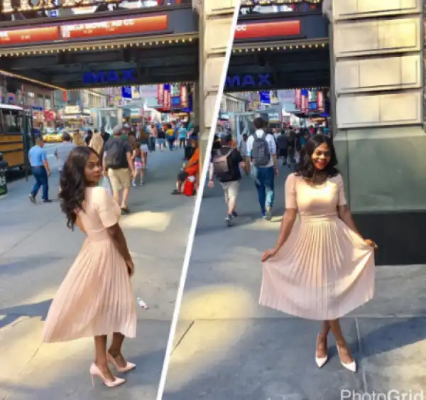 Ex-BBA Star, Karen Igho-Rakos Looks Pretty In Nude Ensemble